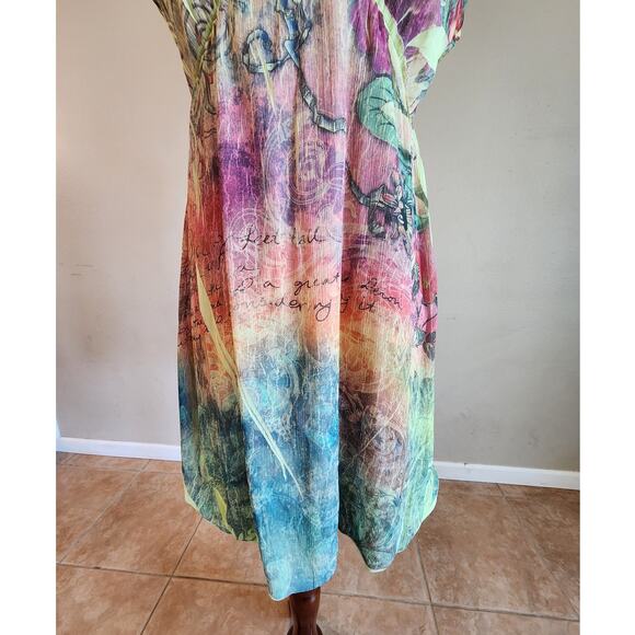 Daniel Benjamin Women's Tunic Dress SZ Medium Fairycore Bohemian Festival - Picture 6 of 12
